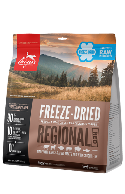 ORIJEN Regional Red Freeze Dried Dog Food